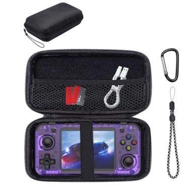 Imagem de YAJOJO Carrying Case for R36H Handheld Game Console- Hard Shell Protective Carrying Case, Portable Travel Storage Bag with Wrist Strap & Carabiner | Anti-scrathes&Shockproof,Black