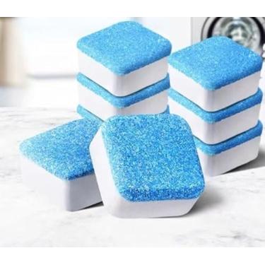 Imagem de Limpa Maquina de Lavar Roupas em Tabletes Pastilhas kit com 12 unds de 15g (180g) 12 Ciclos de Limpeza e Higienização para todas as maquinas de Lavar Roupas c/tampa frontal ou superior