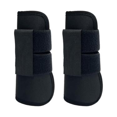Imagem de harayaa 2 peças de botas de cavalo, equipamento de proteção para pernas, botas leves para tendões de cavalo, envoltórios para pernas para treinamento de