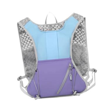 Imagem de KiBcsLic Colete de Hidratação, Mochila Leve E Respirável para Homens E Mulheres, Ideal para Corrida, Caminhada E Corrida, Azul Roxo