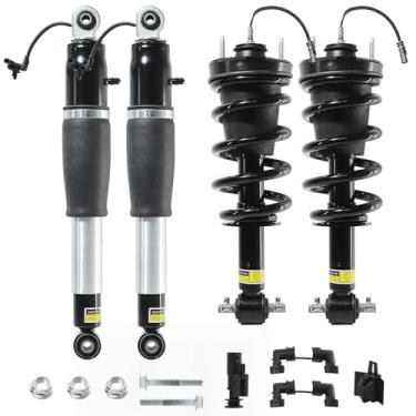 Imagem de Conjunto de amortecedor dianteiro e traseiro de 4 peças com controle magnético de passeio, compatível com Cadillac Escalade 2015–2020, Chevy Tahoe/Suburban, GMC Yukon, 5.3L/6.2L V8, substitui 84176631