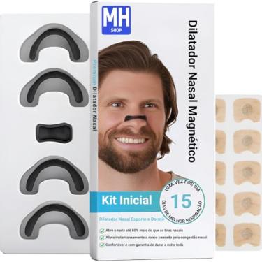 Imagem de MHSHOP Dilatador Nasal Magnetico Anti Ronco e Apneia do Sono – Respira Max | Melhore a Respiração e Durma Melhor com o Dispositivo Respire Melhor (Preto)