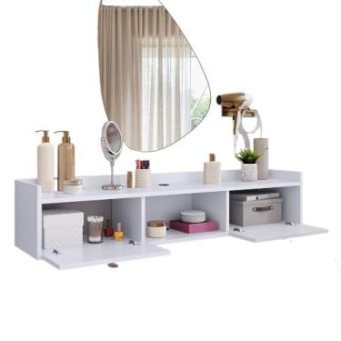 Imagem de Penteadeira Camarim MakeUp Maquiagem Suspensa(VEGAS BRANCO)