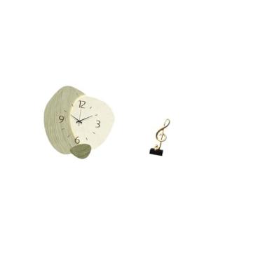 Imagem de Fenteer Relógio de Parede Silencioso com Música, Escultura Criativa de Desenho Animado, Ornamento Decorativo de Mesa para Cozinha, Escritório, Casa de Campo,