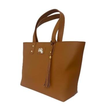 Imagem de Bolsa Feminina em Couro Ecológico Grande com Alça Moderna e Versatil.