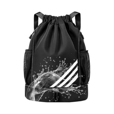 Imagem de Mochila Esportiva Unissex 3 em 1, Preta, 30L, Impermeável, Material em Poliéster e Nylon, com Compartimentos Organizadores, Alça Ajustável, para Academia e Viagem, 20x10x15cm