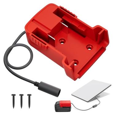 Imagem de Starlink Mini adaptador de bateria, cabo de alimentação CC, compatível com bateria Mil.wau-kee, cabo vermelho de 18 AWG, conector vermelho para mini acessórios Starlink portáteis, potência máxima de