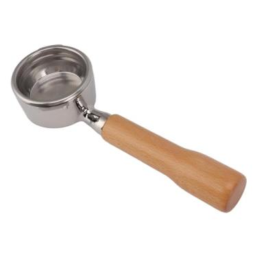 Imagem de Filtro portátil sem fundo de 58 mm com cabo de madeira maciça de 2 orelhas para GAGGIA para cor de faia, acessório multifuncional para uso doméstico (estilo 2)