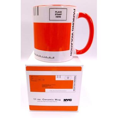 Imagem de Caneca de café cerâmica New York City NYC Parking Violations 325 ml caixa de presente bilhetes multas rebocado inicializado apreendido