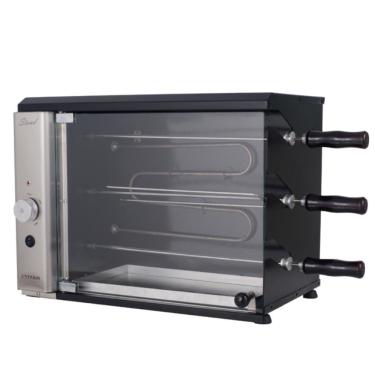 Imagem de Churrasqueira Elétrica De Bancada Vertical Titan Stand 3 Espetos Giratórios 220v