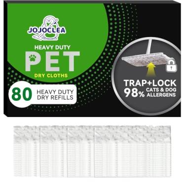 Imagem de Refil de 80 unidades para esfregão Swiffer Wet Jet de madeira e spray de piso, multisuperfície descartável para limpeza de piso, substituição de almofadas de microfibra espessas