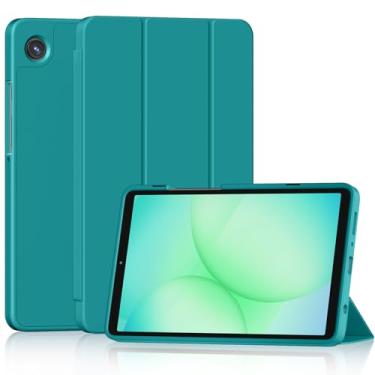 Imagem de Capa totalmente nova para Galaxy Tab A9+/A9 Plus 11 polegadas 2023, suporte de três dobras leve de ângulo duplo DJ&RPPQ com capa traseira de TPU macio para tablet Tab A9 Plus (SM-X210/X216/X218