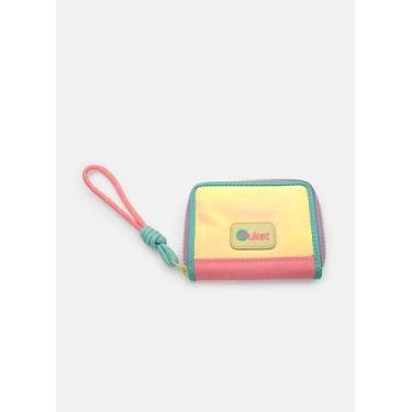 Imagem de Carteira Puket Infantil Rosa Colorblock Em Poliéster