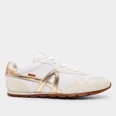 Imagem de Tênis Anacapri Virginia Feminino, Branco, Dourado, 35