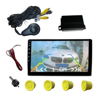 Imagem de SANDETOUN Kit de sensor de estacionamento kit de sensor de reserva sensor reverso para carro 18 opções de cores para sondas ajustável alarme volume profissional sensor de reversa para carro assistente