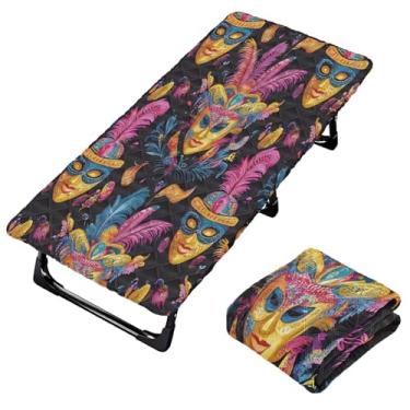 Imagem de Burbuja Lençol de berço de carnaval para crianças, lençol de cochilo acolchoado portátil com faixa elástica para meninas e meninos, lavável na máquina, 63,5 x 127 cm