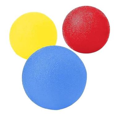 Imagem de 3 Peças Grip Redondo Exercício de Terapia Manual Fortalecedor Dedos Alivia Pressão Brinquedo Foco para Idosos Adultos Crianças Ansiedade Atenção Feito TPR com Alta Elasticidade Durabilidade Design Erg