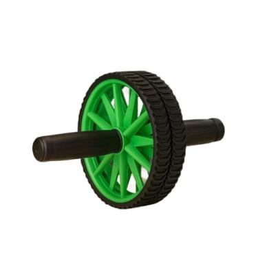 Imagem de Suporte de roda de barriga dupla treino funcional abdominais e ginásios home health start(Verde)