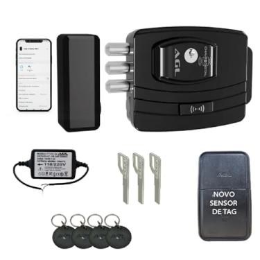 Imagem de FECHADURA AGL ULTRA MAGIC CARD PRETA - CH. E-CODE