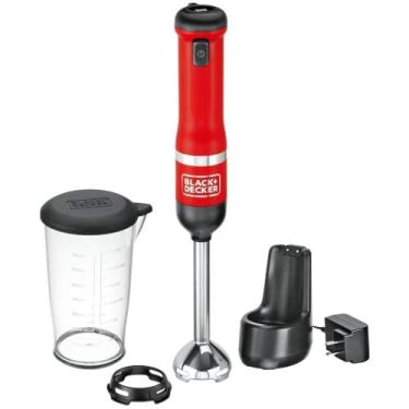 Imagem de BLACK+DECKER Varinha de Cozinha Liquidificador de Imersão Sem Fio, Vermelho