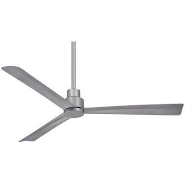 Imagem de MINKA-AIRE F787-SL Ventilador de teto externo simples de 132 cm com motor CC em acabamento prateado