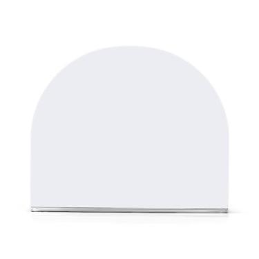 Imagem de Porta-guardanapos de acrílico branco fantasma, dispensador de guardanapos em forma de U, suporte vertical para guardanapos