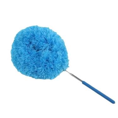 Imagem de Espanador eletrostático retrátil de 80 cm para teclado, casa, carro, escritório, carro, espanador de penas interior azul