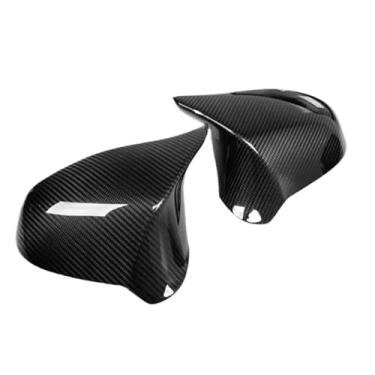 Imagem de Compatível com bmw f80/m3 f82/m4 2015-2018 lhd rhd espelho capa retrovisor lateral do carro 51168059547 brilho preto padrão de fibra de carbono(Carbon Fiber Pattern)
