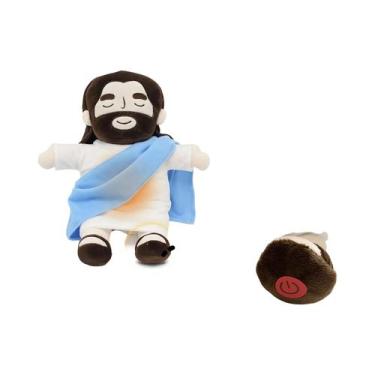 Imagem de Brinquedo De Pelúcia Jesus Respirável De 40CM Para Crianças, Brinquedo