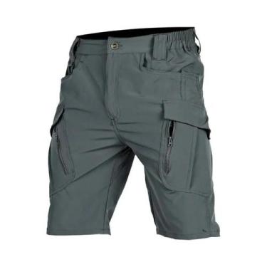 Imagem de Bermudas Cargo Masculinas De Secagem Rápida, Táticas, Com Múltiplos Bo