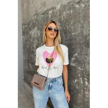 Imagem de Camiseta Feminina Off Coco Brasil, G, Off