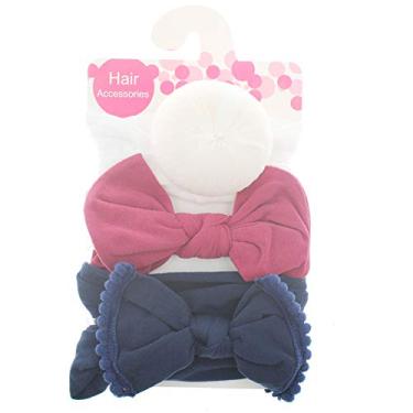 Imagem de 3 unidades/conjunto de faixas de cabelo com laço para bebês recém-nascidos, crianças, acessórios de cabelo elásticos