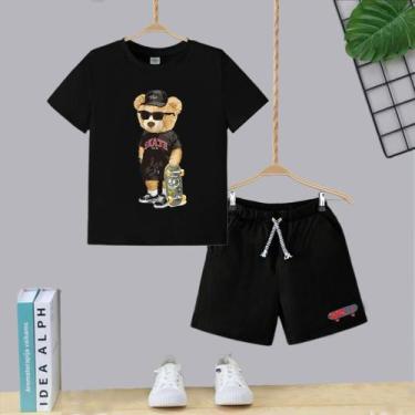 Imagem de Conjunto infantil menino - Mc kids , Preto, 6