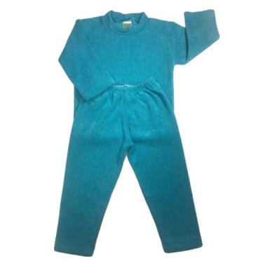 Imagem de Conjunto Longo Infantil Plusch Buckle Menino Azul Laguna - PEDROQUINHA