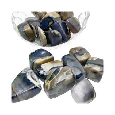 Imagem de Pedras De Ágata Vulcânica Fluorescente 2 Peças Forma Irregular Luz UV 