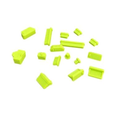 Imagem de Protetores Universais De Silicone Para Portas De Notebook, 16 Peças, A