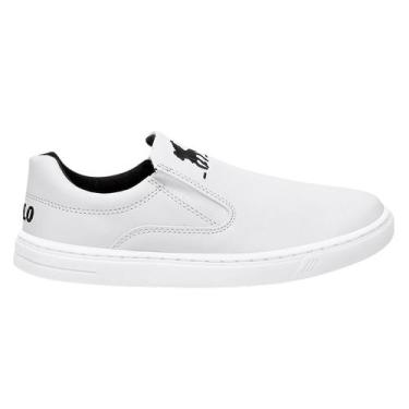 Imagem de Sapatênis Casual Masculino Polo Plus Casual Moda Premium Top, Branco, 