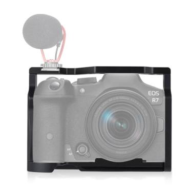 Imagem de Generic Gaiola de vídeo para câmera Canon EOS R7 Gaiola de câmera Canon EOS R8 capa de câmera gaiola protetora para câmera de metal gaiola de câmera Canon Gaiola protetora para câmera de liga de