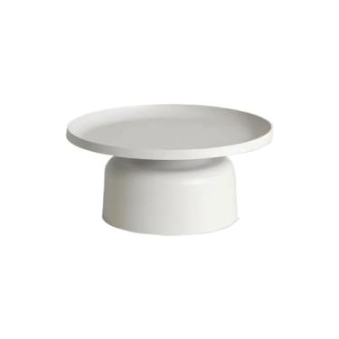 Imagem de Mesa de centro luz nórdica luxo simples sala de estar ferro mesa de chá moderna moda casa criativa mesa lateral quarto (A)