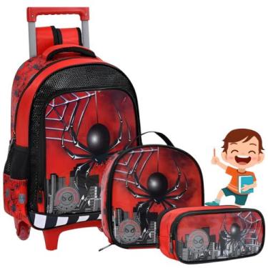 Imagem de Kit Mochila Rodinha Infantil Masculino Grande Menino C/ Alça - YEPP, V