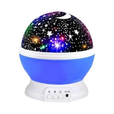 Imagem de Projetor De Luz Estelar Para Crianças, Lâmpada Rotativa Do Céu, Lua E 