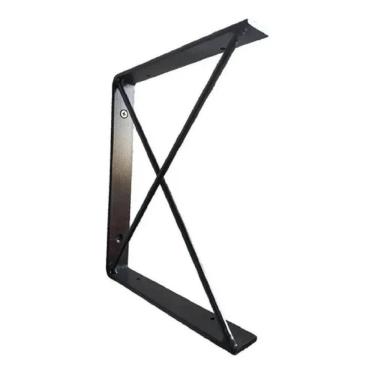 Imagem de Suporte Nicho Prateleira Ferro Estilo Industrial Parede