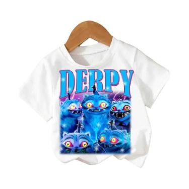 Imagem de Camiseta Infantil De Algodão Kpop Demon Hunters Harajuku Cartoon Top D