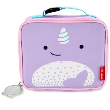 Imagem de Lancheira Térmica Infantil Skip Hop Escolar Lanche Premium, Zoo Baleia