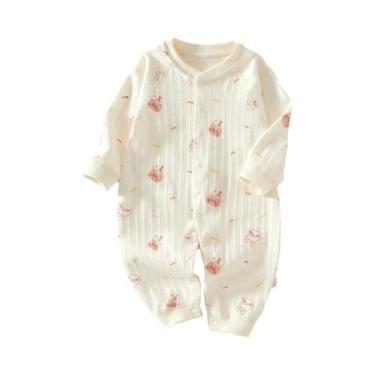 Imagem de Macacão Unissex Para Bebês Com Manga Longa, Roupa Para Recém-Nascidos 