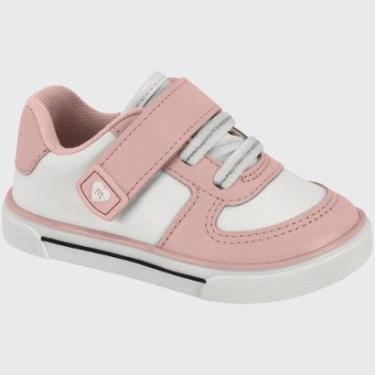 Imagem de Tênis Baby Meninas casual Velcro Conforto Molekinha 2740.203.9569 Rosa N° 24-Feminino
