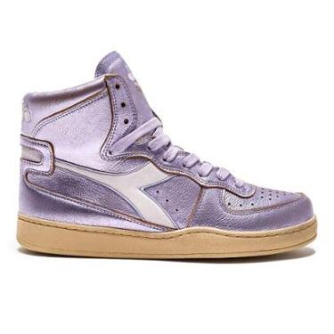 Imagem de Tênis Casual Unissex Diadora Mi Basket Metal Used Roxo-Unissex