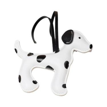 Imagem de Chaveiro De Couro De Dálmata Fofo Para Mulheres, Presente Artesanal De