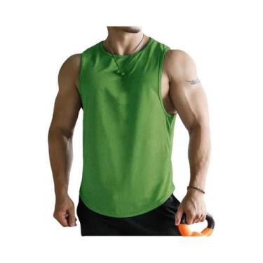 Imagem de Camisetas Sem Mangas Masculinas Secagem Rápida Respirável Em Poliéster