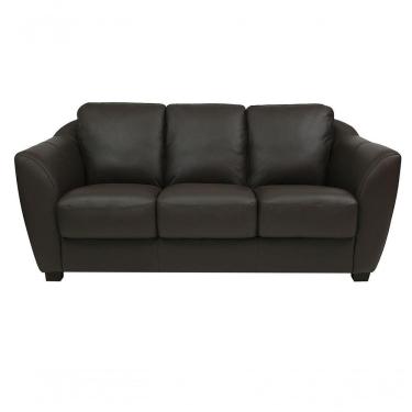 Imagem de Sofá De Couro Baltic 3 Lugares Marrom - Mempra
